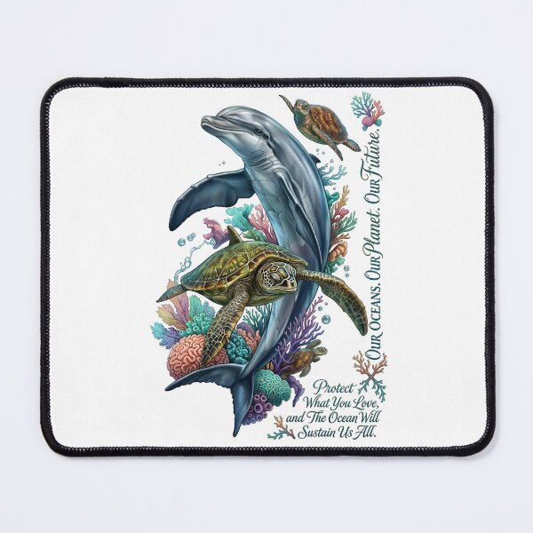 Item preview, Dolphin Sea Turtle Our Oceans Our Planet designed and sold by Sovereign Supply Co..
