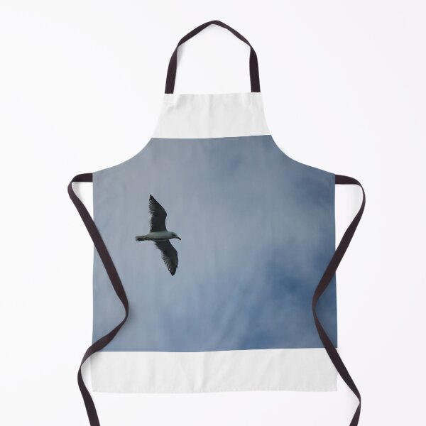 Item preview, Seagull Flying Over Blue Cloudy Sky Provides Peaceful Coastal Bird In Flight Photograph designed and sold by Nmallia.