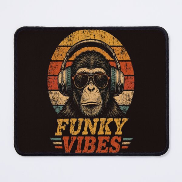 Item preview, Retro Monkey Canvas Vintage Graphic Funky 80s Music Sunset designed and sold by ElkasDesign.