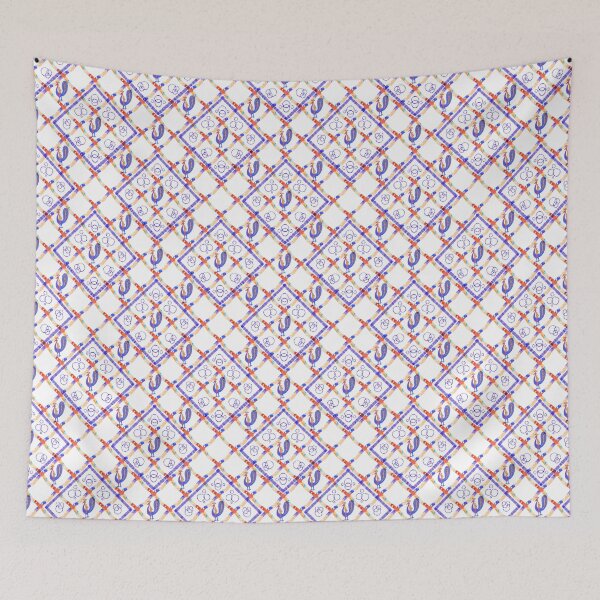 Item preview, Whimsical Pink Lattice Bird Pattern designed and sold by VirtuallyCreativ .