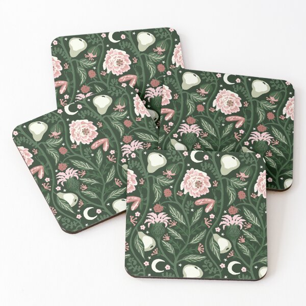 Item preview, Midnight Fruit Garden - Rose and Green designed and sold by kobyakov.
