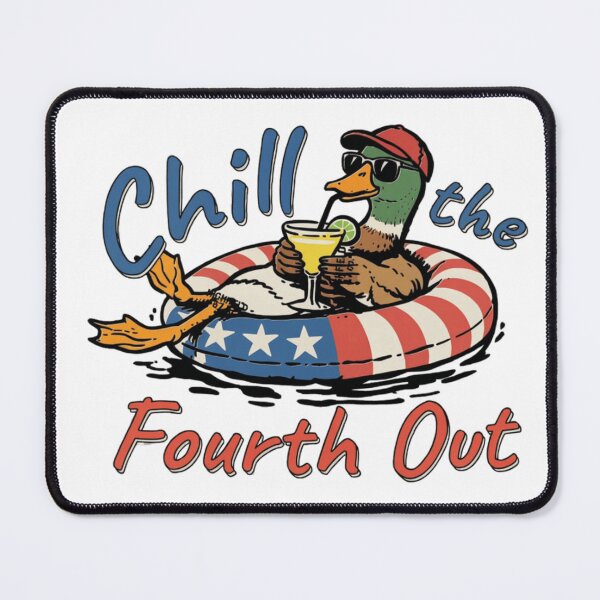 Item preview, Chill The Fourth Out Funny Duck 4th of July Patriotic Design designed and sold by Thread&Fable.
