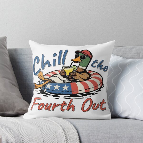 Item preview, Chill The Fourth Out Funny Duck 4th of July Patriotic Design designed and sold by Thread&Fable.