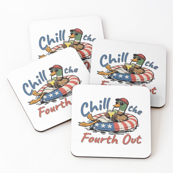 Item preview, Chill The Fourth Out Funny Duck 4th of July Patriotic Design designed and sold by Thread&Fable.