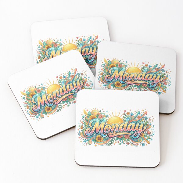 Item preview, Monday Motivation - Vibrant Rainbow Sunshine Flowers Positive Vibes designed and sold by crackerflake.