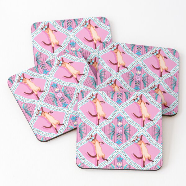 Item preview, Party Animal Boho Tile Pattern in Coral and Pink designed and sold by VirtuallyCreativ .