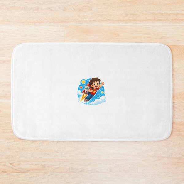 Item preview, Boy Flying with Rocket Pack Sticker Art designed and sold by tommytvkids.