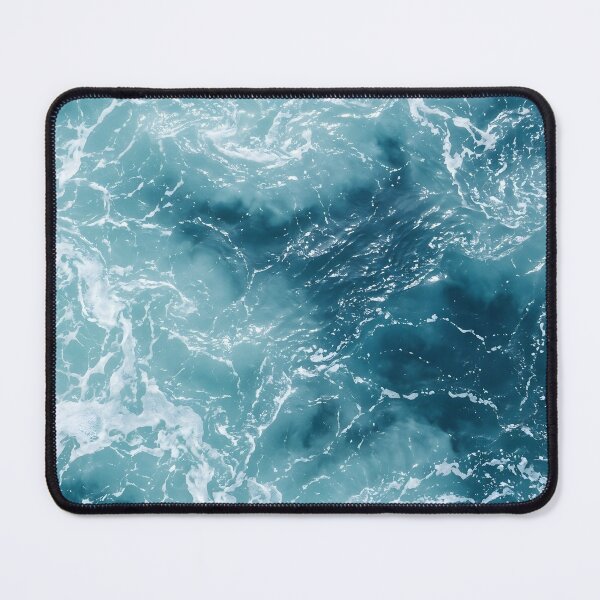 Item preview, Turquoise Ocean Waves Texture | Abstract Sea Foam Water Pattern |  Blue Tropical Sea Waves designed and sold by SOUFIANE1991.