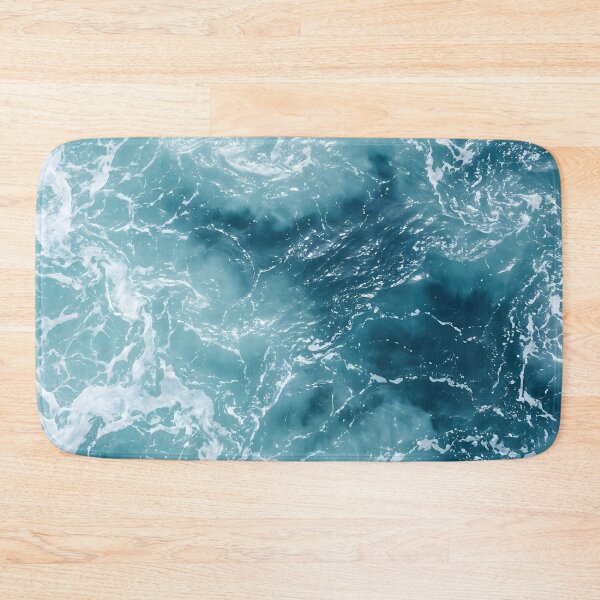 Item preview, Turquoise Ocean Waves Texture | Abstract Sea Foam Water Pattern |  Blue Tropical Sea Waves designed and sold by SOUFIANE1991.