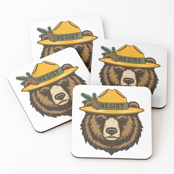 Item preview, Resist Bear Environmental Activist Conservation designed and sold by RetroMini2026.