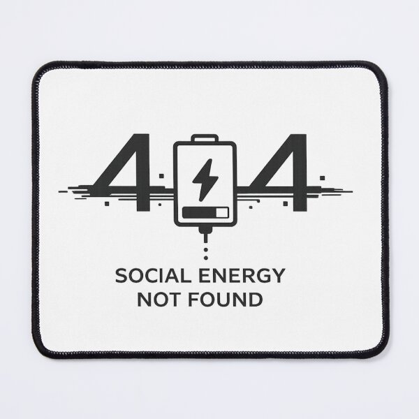 Item preview, Social Energy Not Found Tee designed and sold by DesignTeamHub.