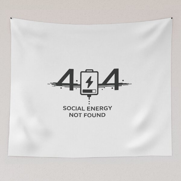 Item preview, Social Energy Not Found Tee designed and sold by DesignTeamHub.