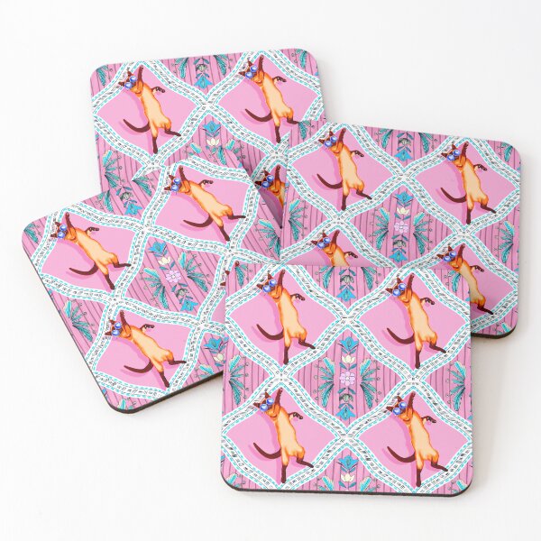Item preview, Party Animal Boho Tile Pattern in Coral and Pink designed and sold by VirtuallyCreativ .
