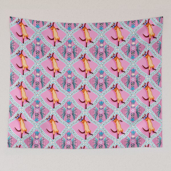 Item preview, Party Animal Boho Tile Pattern in Coral and Pink designed and sold by VirtuallyCreativ .