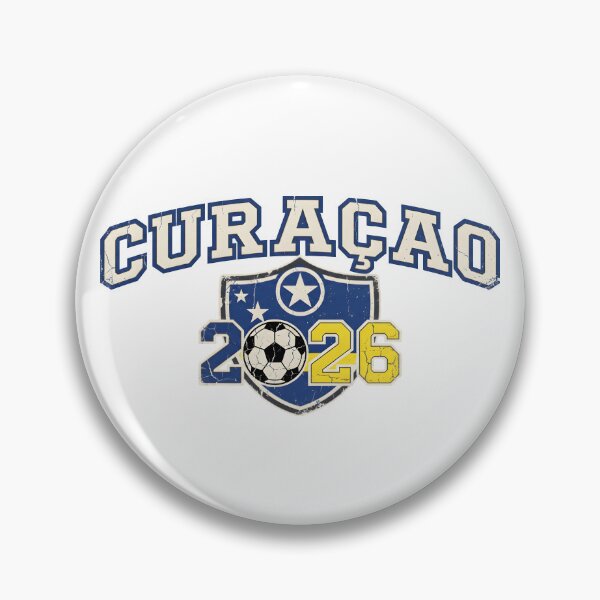 Item preview, Curacao 2026 World Soccer Retro Crest designed and sold by Saq2000.