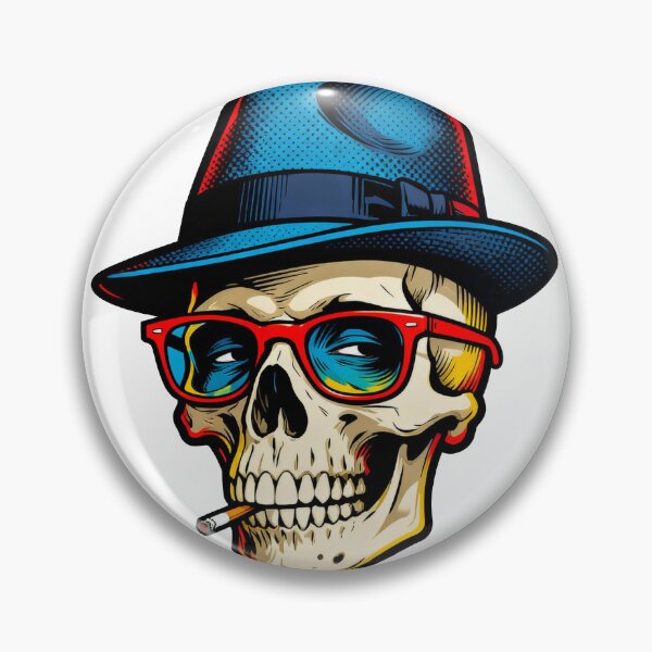 Item preview, Gangster Skull designed and sold by KingCuppaDigitalArt.