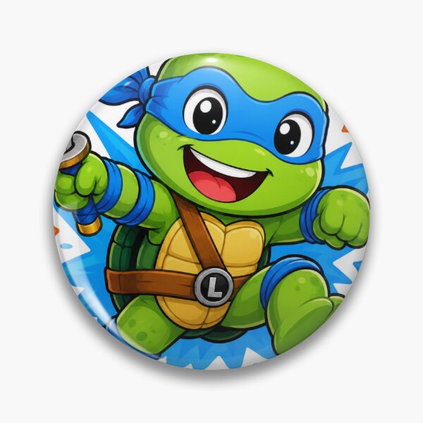 Item preview, Cute Ninja Turtle Action Sticker Art designed and sold by tommytvkids.