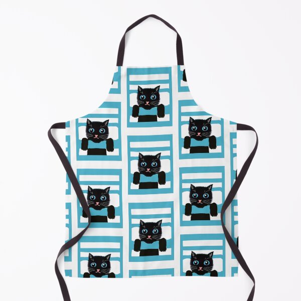 Item preview, Playful Black Cat with Blue eyes designed and sold by Elaine M Hayward .
