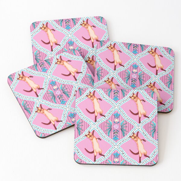 Item preview, Party Animal Boho Tile Pattern in Coral and Pink designed and sold by VirtuallyCreativ .
