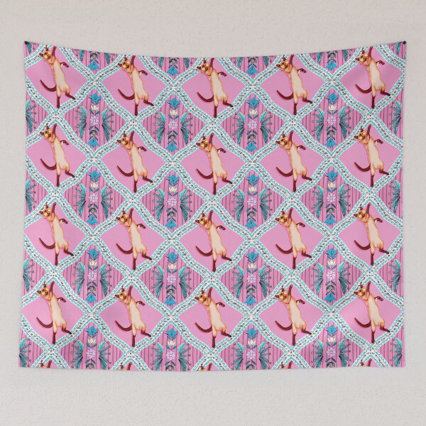 Item preview, Party Animal Boho Tile Pattern in Coral and Pink designed and sold by VirtuallyCreativ .