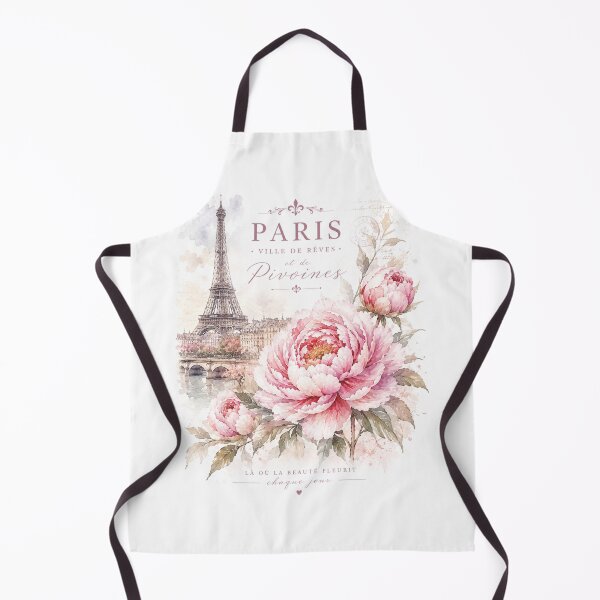 Item preview, Paris Ville de Rêves and Peonies Watercolor Art designed and sold by Blueberry-art23.