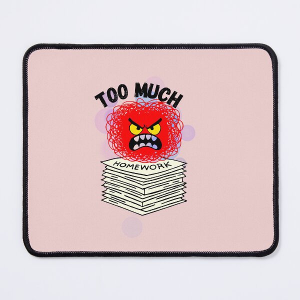 Item preview, Angry Homework Monster Student Struggle | Student Homework Stress Cartoon designed and sold by Palette-Vibes.