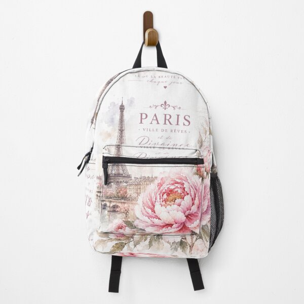 Item preview, Paris Ville de Rêves and Peonies Watercolor Art designed and sold by Blueberry-art23.