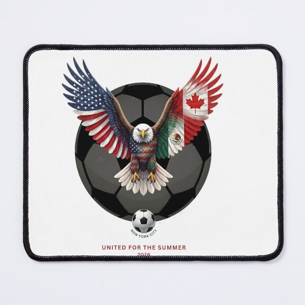 Item preview, United for the Summer 2026 Tri-Nation Soccer Eagle designed and sold by laughingshirts.