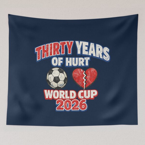 Item preview, Thirty Years of Hurt – World Cup 2026 England Football Fan Shirt designed and sold by ArthUpscale.