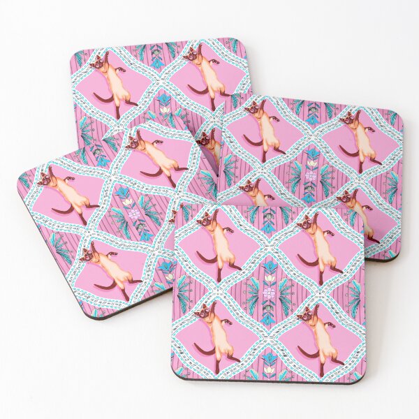 Item preview, Party Animal Boho Tile Pattern in Coral and Pink designed and sold by VirtuallyCreativ .