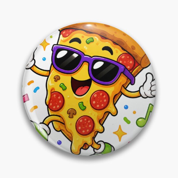 Item preview, Cool Dancing Pizza Slice Sticker Art designed and sold by tommytvkids.