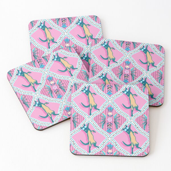 Item preview, Party Animal Boho Tile Pattern in Coral and Pink designed and sold by VirtuallyCreativ .