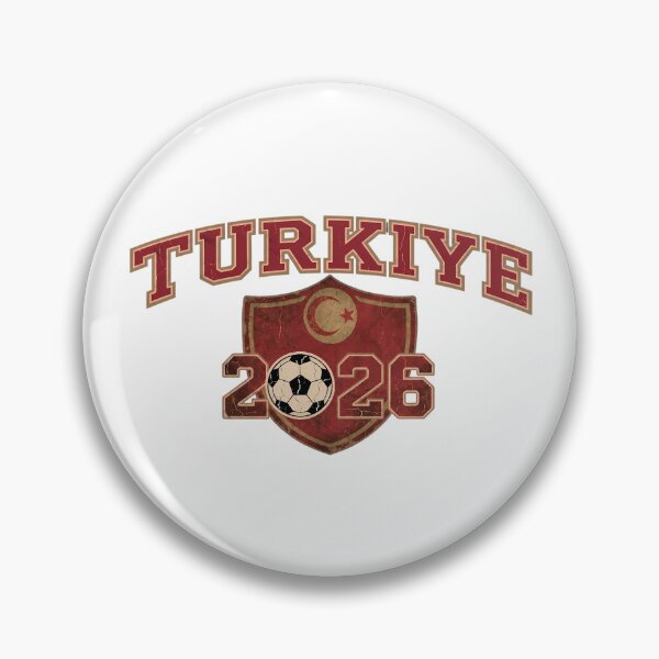 Item preview, Turkey 2026 World Soccer Retro Crest designed and sold by Saq2000.