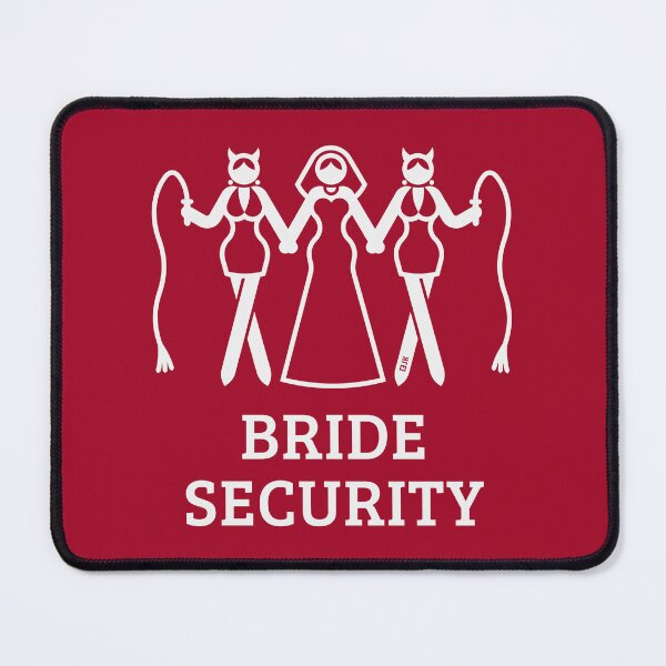 Item preview, Bride Security (Bachelorette Party / Hen Night / Whip / White) designed and sold by MrFaulbaum.