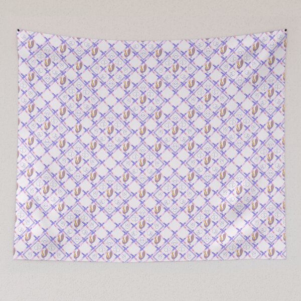 Item preview, Whimsical Lattice Bird Pattern designed and sold by VirtuallyCreativ .
