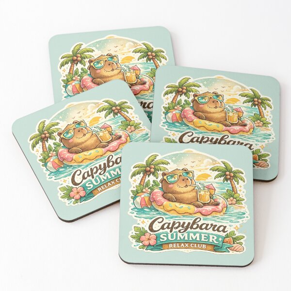 Item preview, Capybara Summer Relax Club designed and sold by 0606PM.