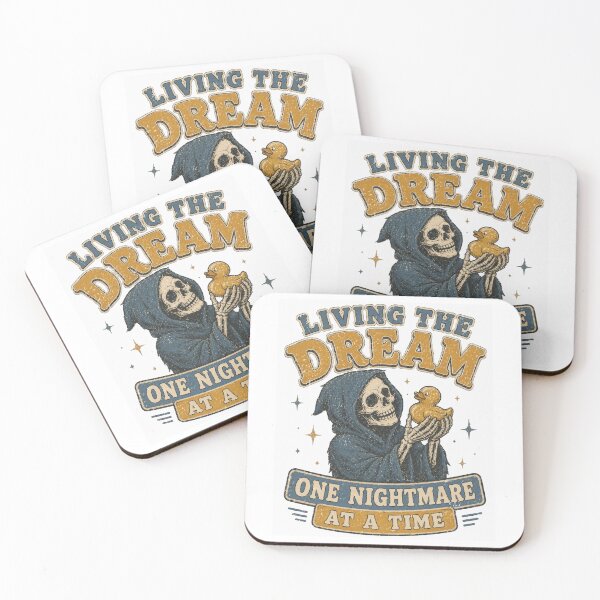 Item preview, Living The Dream One Nightmare At A Time Grim Reaper Rubber Duck designed and sold by Region.