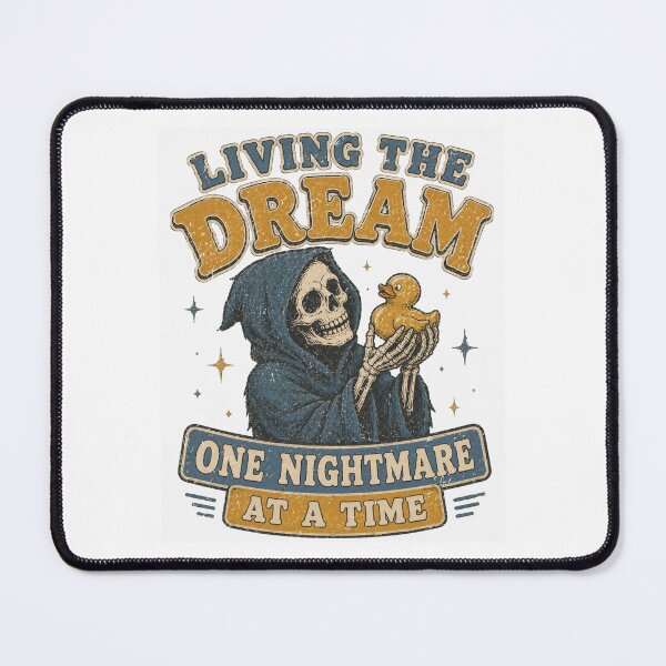 Item preview, Living The Dream One Nightmare At A Time Grim Reaper Rubber Duck designed and sold by Region.