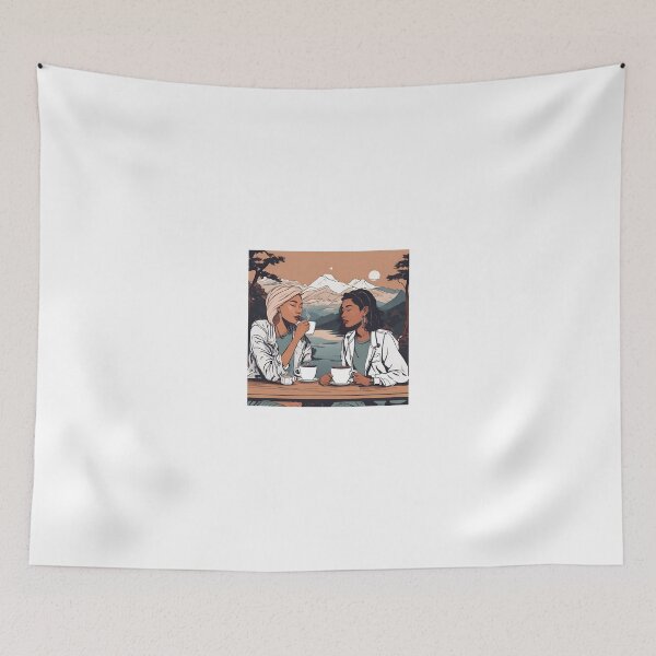 Item preview, Cozy Couple Love Illustration Design designed and sold by MMV2612.