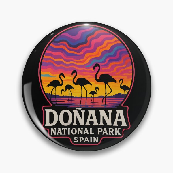 Item preview, Donana National Park Spain Flamingos Trippy Travel designed and sold by TomFrontierArt.