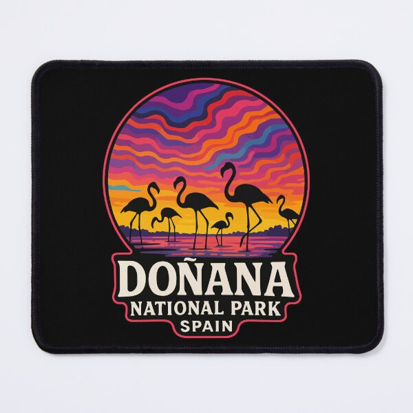 Item preview, Donana National Park Spain Flamingos Trippy Travel designed and sold by TomFrontierArt.