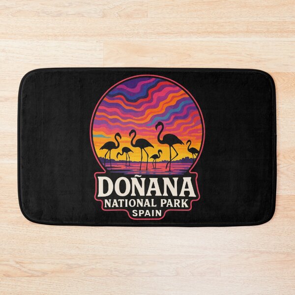 Item preview, Donana National Park Spain Flamingos Trippy Travel designed and sold by TomFrontierArt.