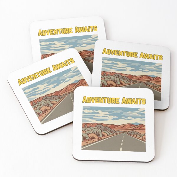 Item preview, Road trip illustration adventure awaits designed and sold by Cozy Beam Studio.