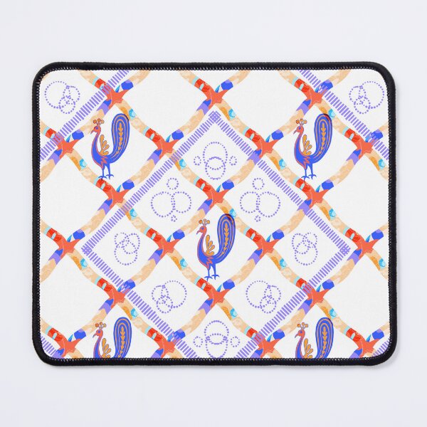 Item preview, Whimsical Lattice Bird Pattern designed and sold by VirtuallyCreativ .