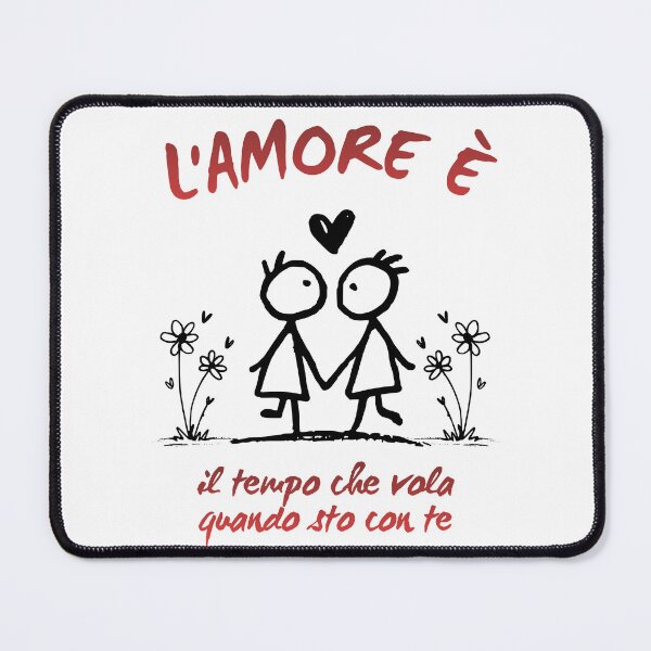 Item preview, Cute Stick Figures Love Quote L'Amore E designed and sold by MedusaGialla.
