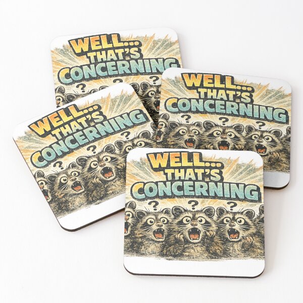 Item preview, Well Thats Concerning Funny Screaming Possum Meme Sticker designed and sold by irfanshikh.