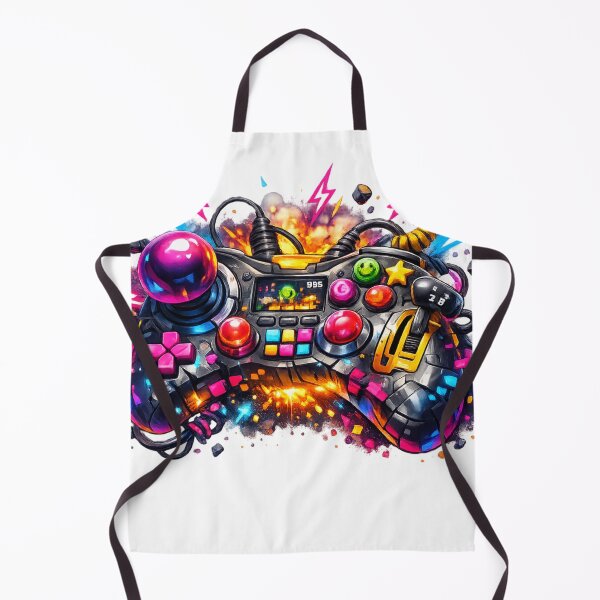 Item preview, Futuristic ChaosPad – Neon Tech Gaming Controller designed and sold by AstraDrip Studio.
