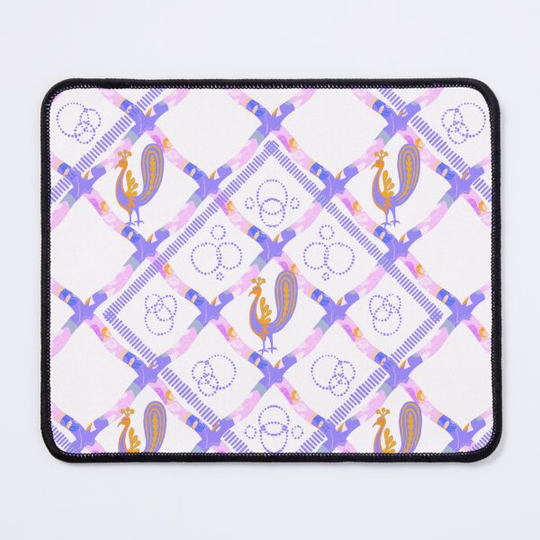 Item preview, Whimsical Lattice Bird Pattern designed and sold by VirtuallyCreativ .