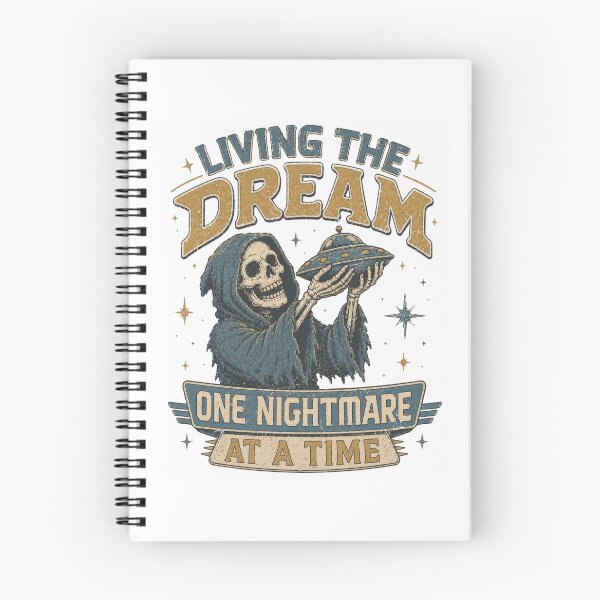 Item preview, Living The Dream One Nightmare At A Time Grim Reaper UFO designed and sold by Region.