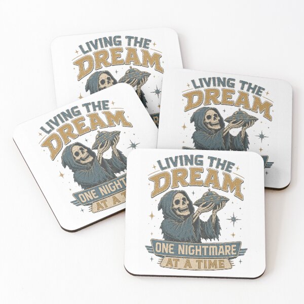 Item preview, Living The Dream One Nightmare At A Time Grim Reaper UFO designed and sold by Region.